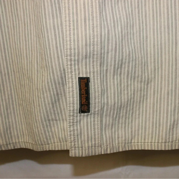 Men’s Timberland Long Sleeve Striped Casual Workwear Button Down Size Large - Picture 4 of 11